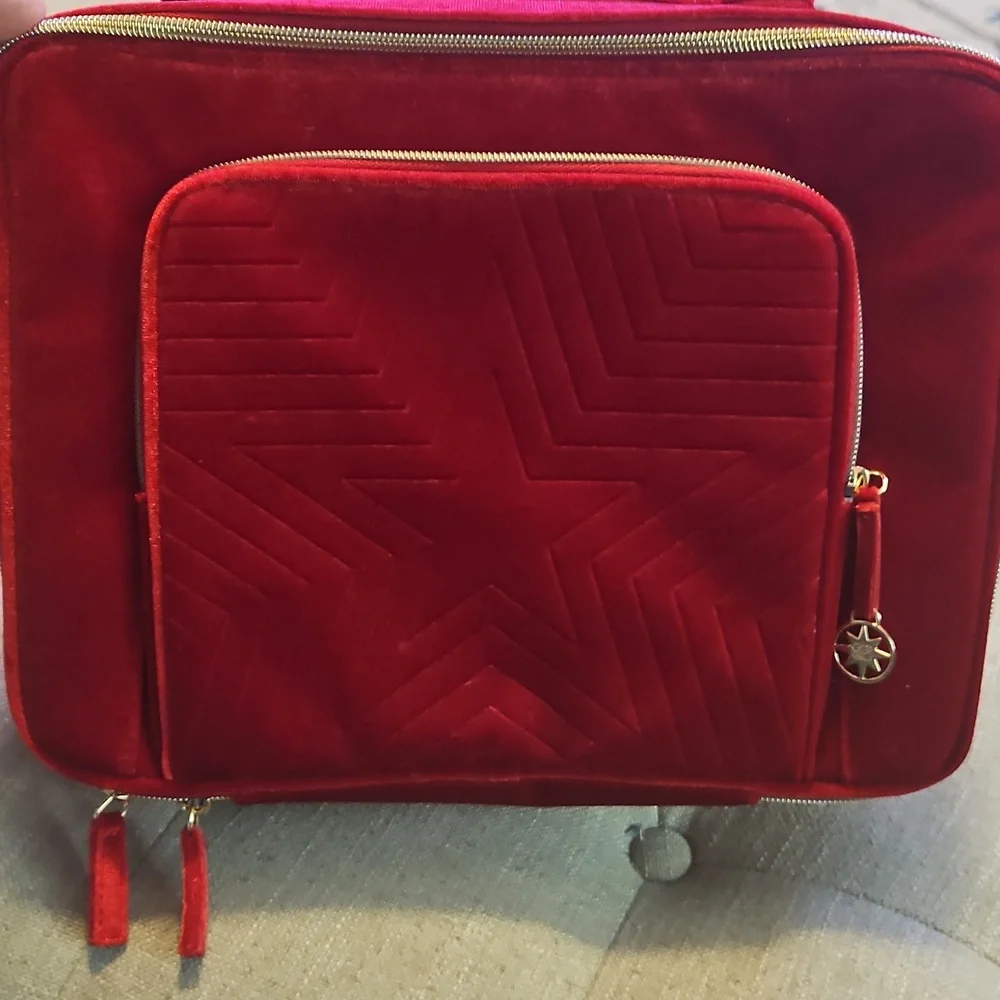 ESTEE LAUDER 2023 CHRISTMAS LIMITED EDITION MAKEUP CASE TRAVEL BAG RED VELVET